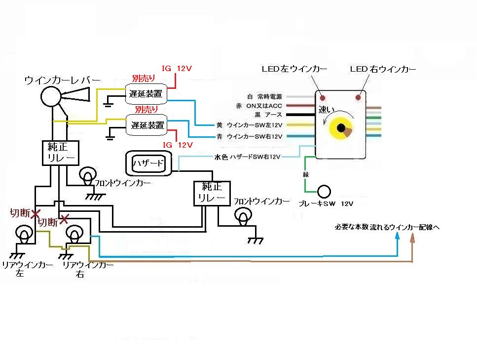 510ブルーバードSSS前期配線